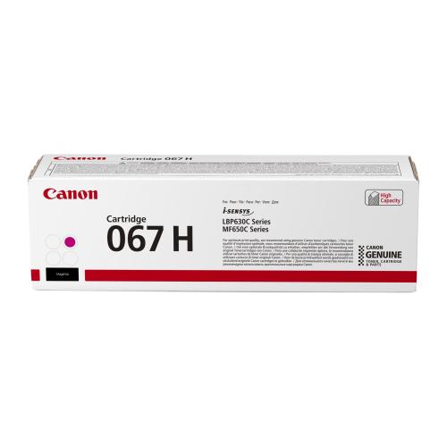 CANON 067 H TONER MAGENTA PER LBP631CW LBP633CdW MF657CDW MF655CDW MF651CW 2.350 PAGINE